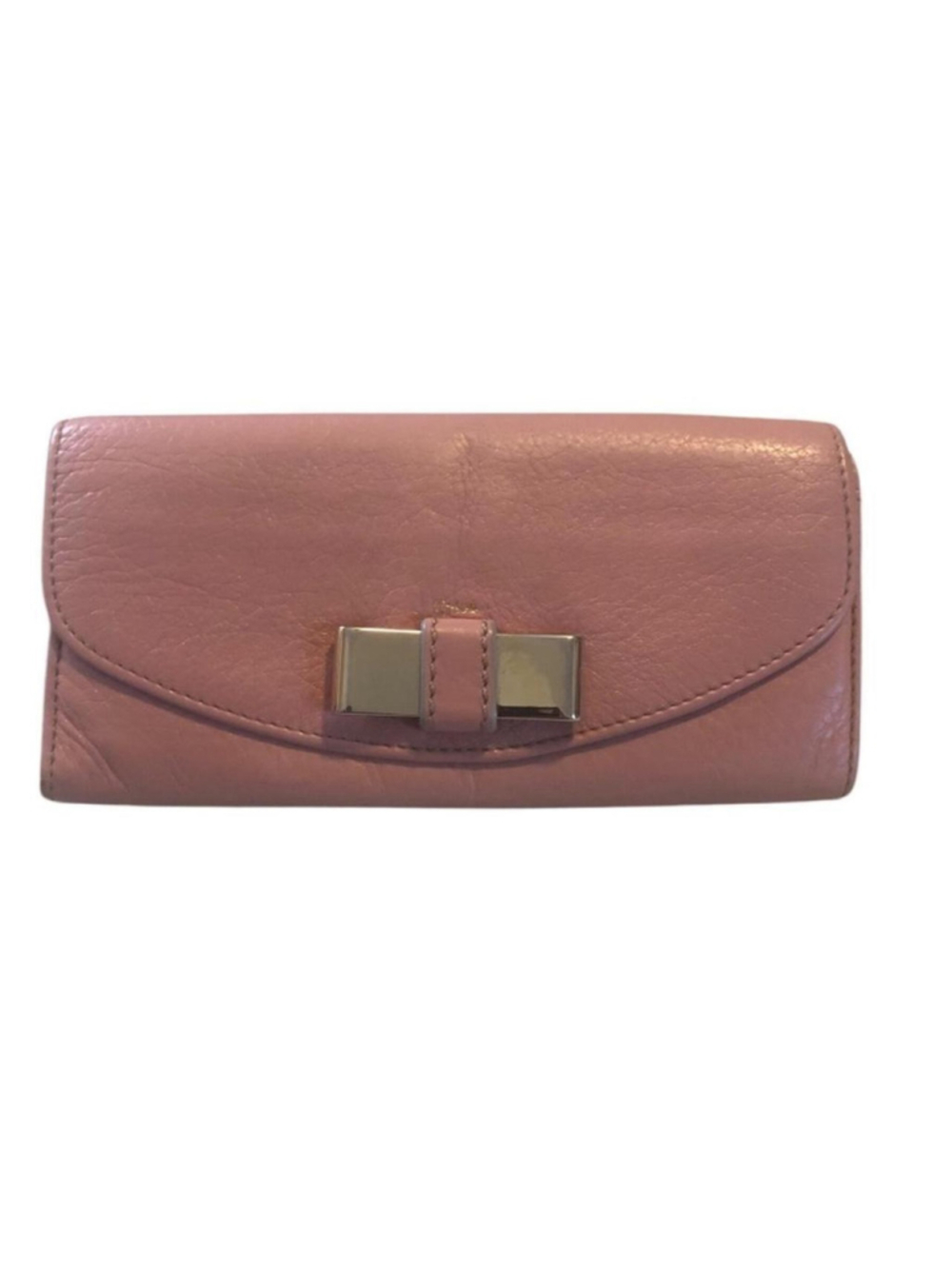 Chloe Pink Leather Jacquard Lined Authentic Wallet
Pink Leather, Silver-tone Ha